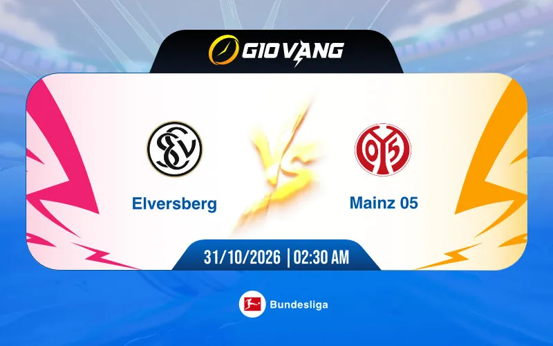 Soi kèo Elversberg vs Mainz 02h30 ngày 31/10/2026 – Bundesliga